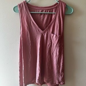 V neck pocket tank top